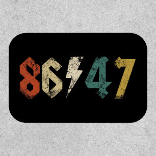 8647 Anti Trump Retro Vintage 80s Rock Style Patch