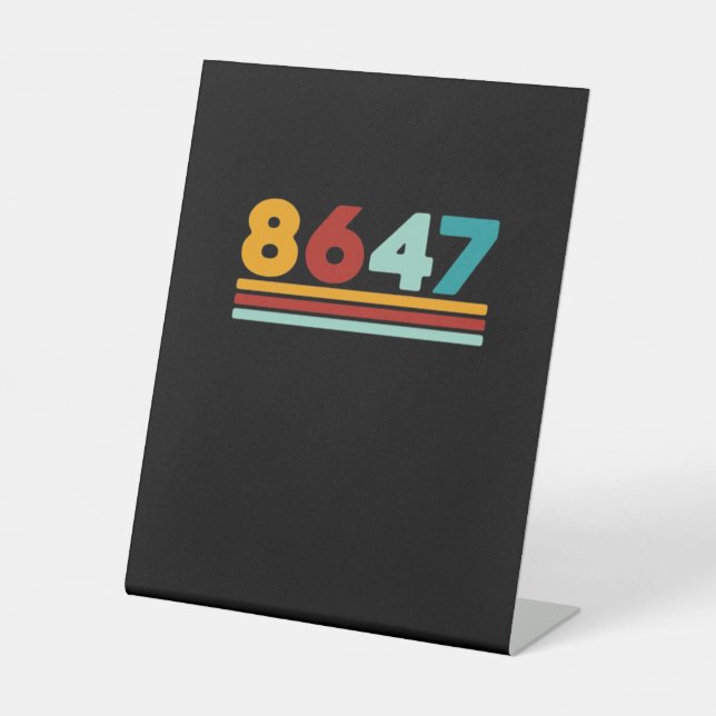 8647 - Antifascism Design Classic Creative Style Pedestal Sign (Front)