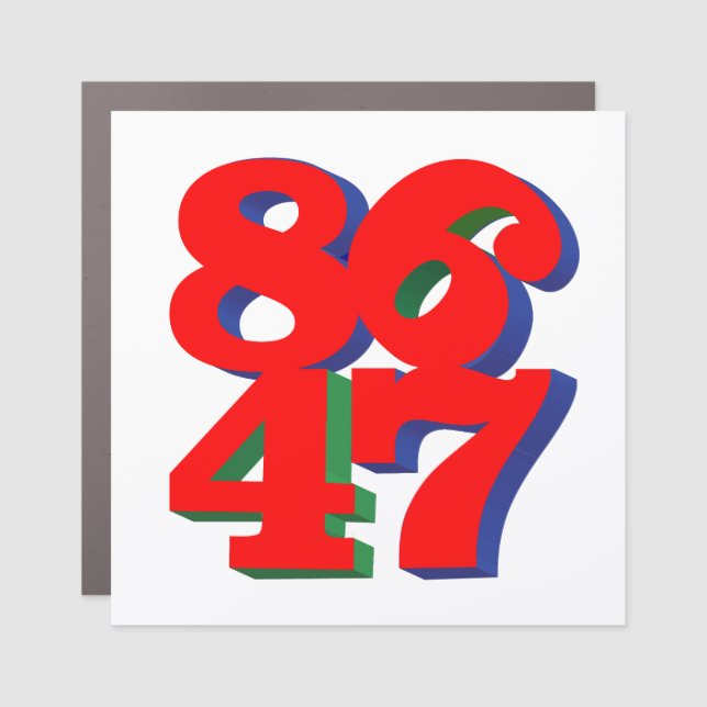 8647 Car Magnet (Front)