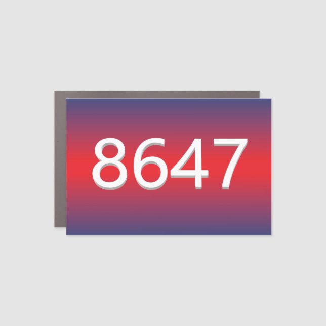 8647 CAR MAGNET (Front)