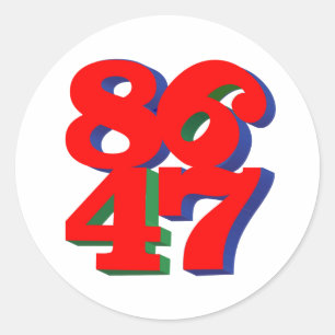 8647 CLASSIC ROUND STICKER