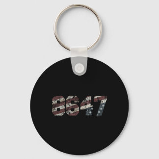 8647 Distressed Flag Style Keychain