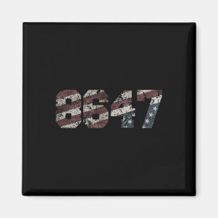 8647 Distressed Flag Style  Magnet