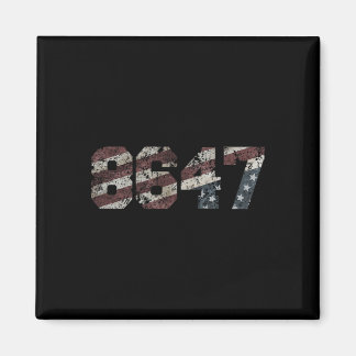 8647 Distressed Flag Style Magnet