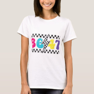 8647 Impeach Trump, Subtle Retro Checkered Anti-tr T-Shirt