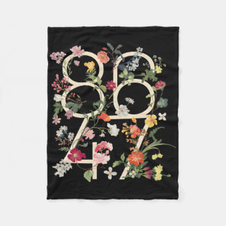 8647 Resist Subtle Floral Foxtrot Delta Tango Prot Fleece Blanket