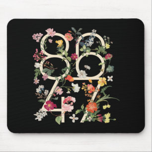 8647 Resist Subtle Floral Foxtrot Delta Tango Prot Mouse Pad
