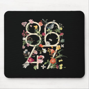 8647 Resist Subtle Floral Foxtrot Delta Tango Prot Mouse Pad