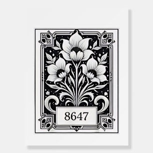 8647 Subtle Anti Trump Anti MAGA 86 47 Floral Boho Foam Board