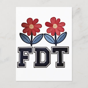 8647 Subtle Anti Trump Anti MAGA 86 47 Floral Boho Holiday Postcard