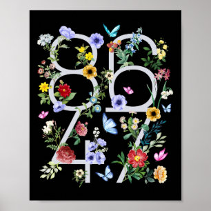 8647 Subtle Anti Trump Floral Boho Poster