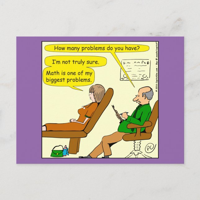 865 how many problems do you have - CARTOON Postcard (Front)