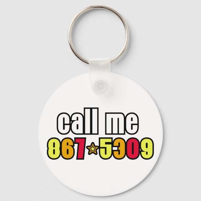 867-5309 KEYCHAIN (Front)