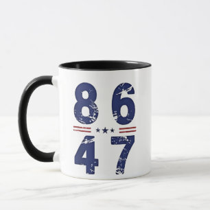 86 47 Anti Trump 8647 Retro Vintage Style Mug