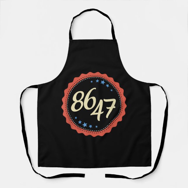 86 47 Anti Trump Funny Apron (Front)