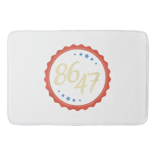 86 47 Anti Trump Funny  Bath Mat