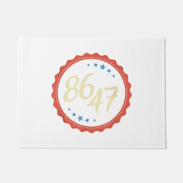 86 47 Anti Trump Funny  Doormat (Front)