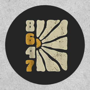 86 47 Anti Trump Funny Floral Humor  Patch