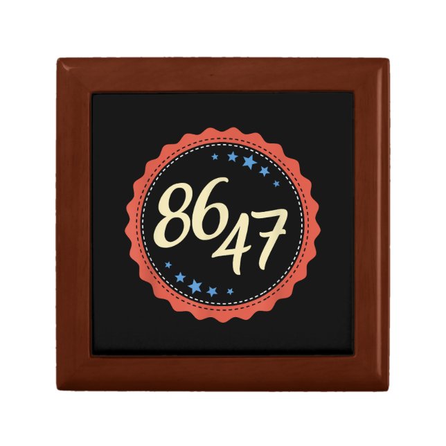 86 47 Anti Trump Funny Gift Box (Front)