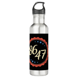 86 47 Anti Trump Funny Stainless Steel Water Bottle