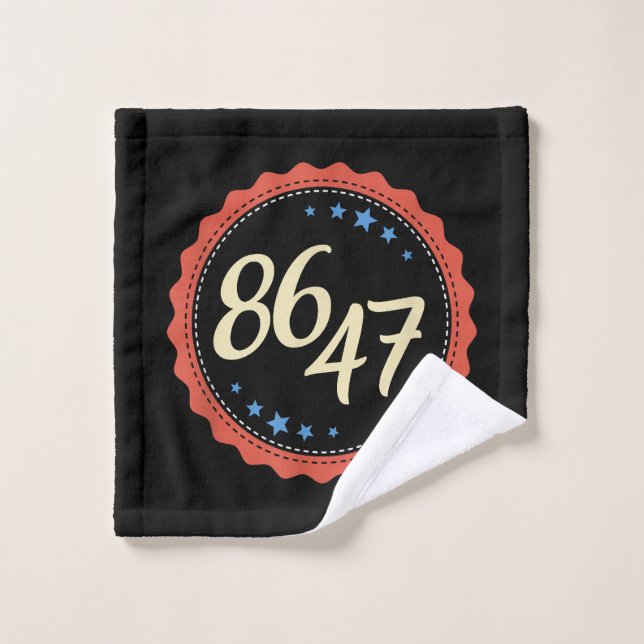 86 47 Anti Trump Funny Wash Cloth (Wash Cloth)