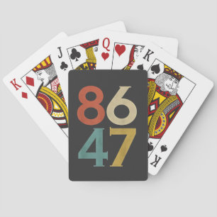 86 47 Dump Trump Cool Retro Anti-Trump Poker Cards