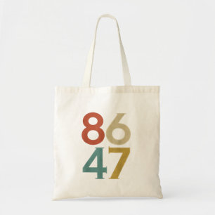 86 47 Dump Trump Cool Retro Anti-Trump Tote Bag