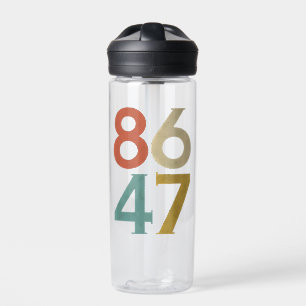 86 47 Dump Trump Cool Retro Anti-Trump  Water Bottle