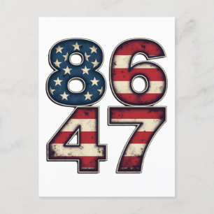 86 47 Proud Maga Trump President inauguration Day  Postcard