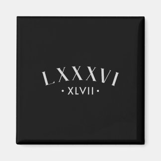 86 47 Roman Numerals Lxxxvi Xlvii 8647 Subtle Anti Magnet