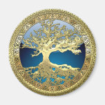 [86] Golden Celtic Tree of Life [3D] Magnet
