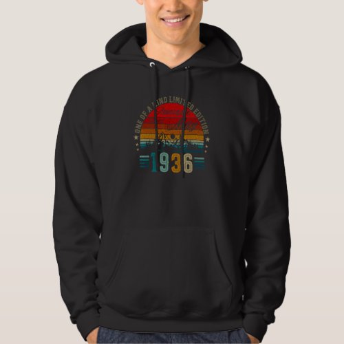 86 Year Old  May 1936  86th Birthday Hoodie