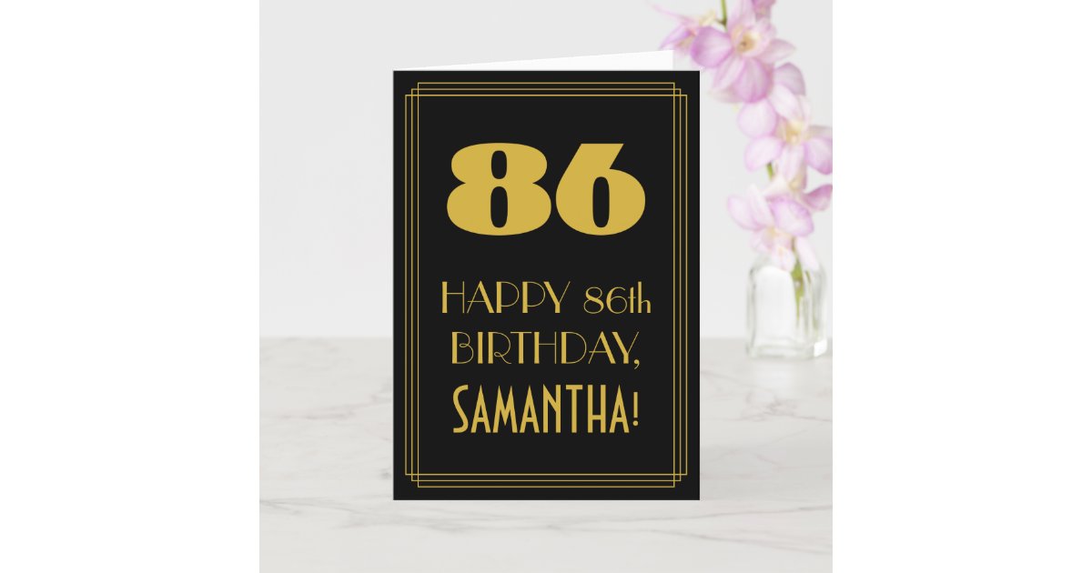 86th Birthday ~ Art Deco Inspired Look 
