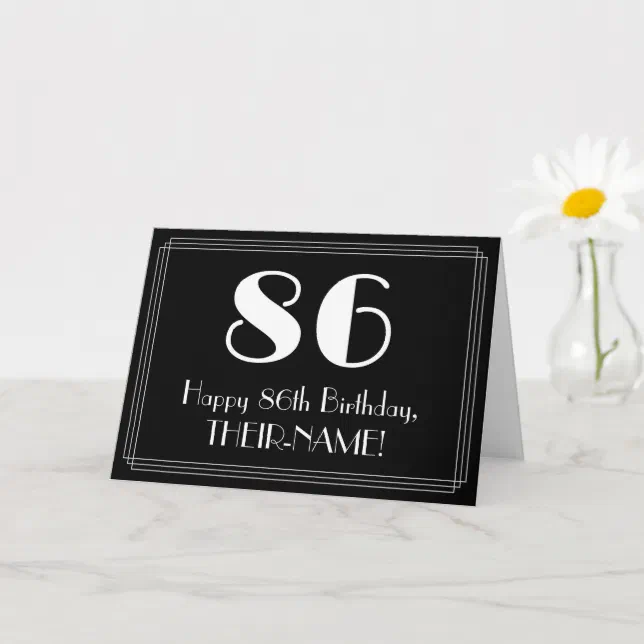 86th Birthday ~ Art Deco Inspired Look 