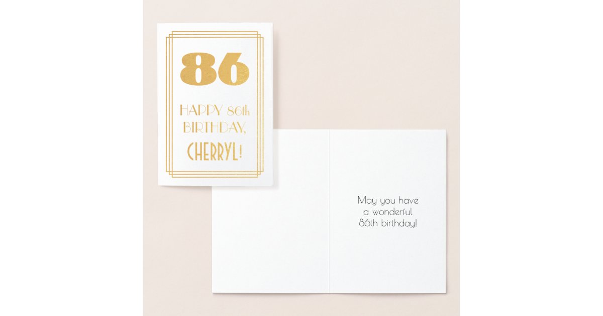 86th Birthday: Art Deco Inspired Look 