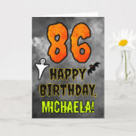 [ Thumbnail: 86th Birthday: Eerie Halloween Theme + Custom Name Card ]