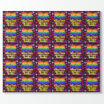 [ Thumbnail: 86th Birthday: Loving Hearts Pattern, Rainbow # 86 Wrapping Paper ]