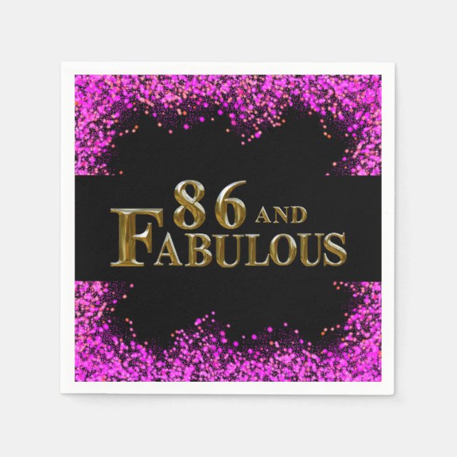 86th Birthday  Napkins (Front)