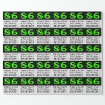 [ Thumbnail: 86th Birthday - Nerdy / Geeky Style "86" and Name Wrapping Paper ]
