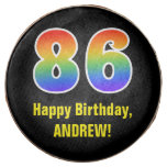 [ Thumbnail: 86th Birthday - Rainbow Spectrum Pattern Number 86 ]