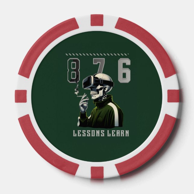 876 LESSONS LEARN Poker Chip (Front)