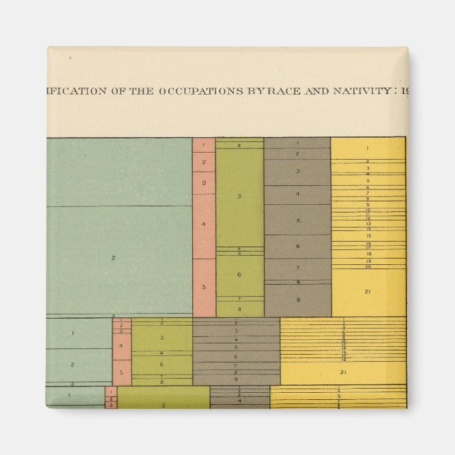 87 Occupations by race, nativity 1900 Magnet (Front)