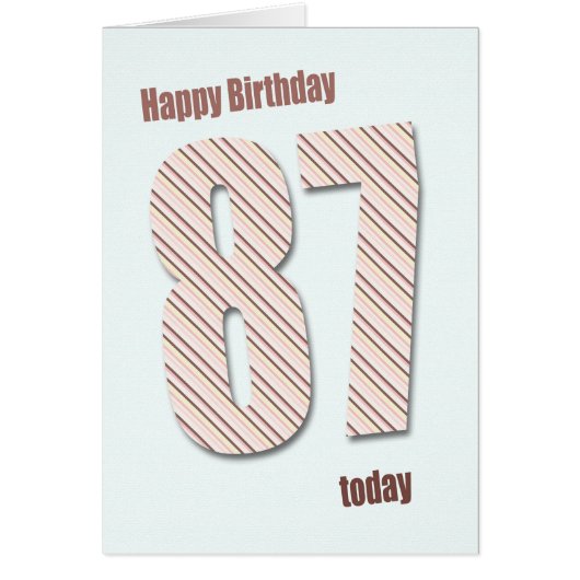 87th birthday card (Front)