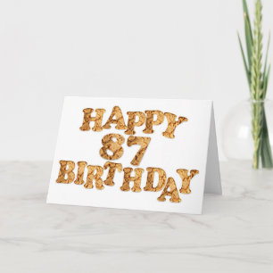 87th Birthday card for a cookie lover