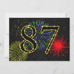 87th birthday party invitate invitation
