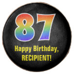 [ Thumbnail: 87th Birthday - Rainbow Spectrum Pattern Number 87 ]