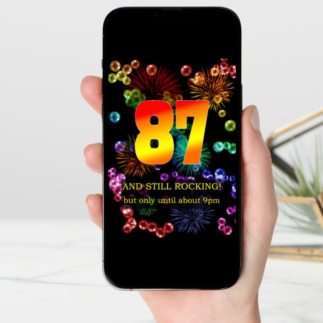 87th Birthday Still Rocking Cards (Front Digital)