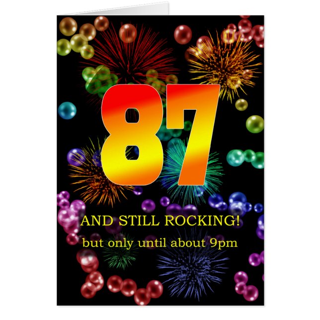 87th Birthday Still Rocking Cards (Front)