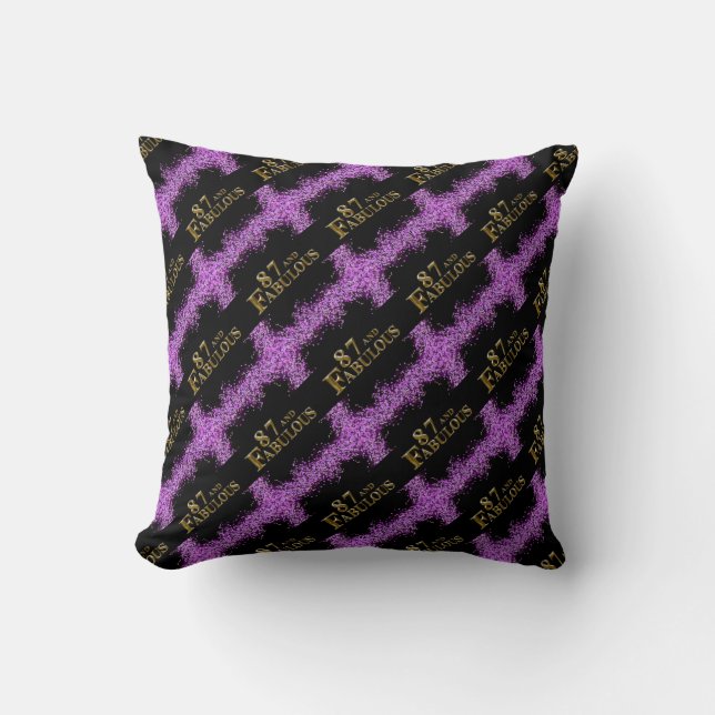 87th Birthday  Throw Pillow (Front)