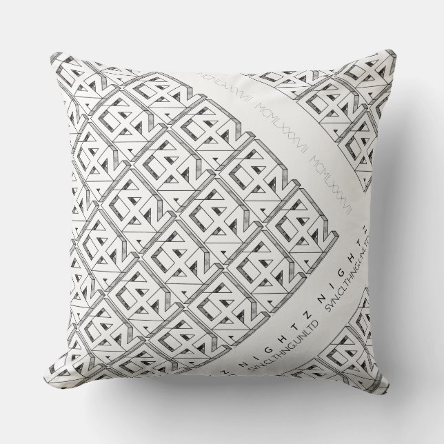 87th & Nightz Throw Pillow (Front)